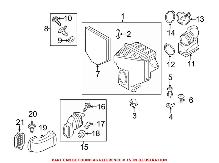 Genuine BMW 13717601870 – Engine Air Intake Hose