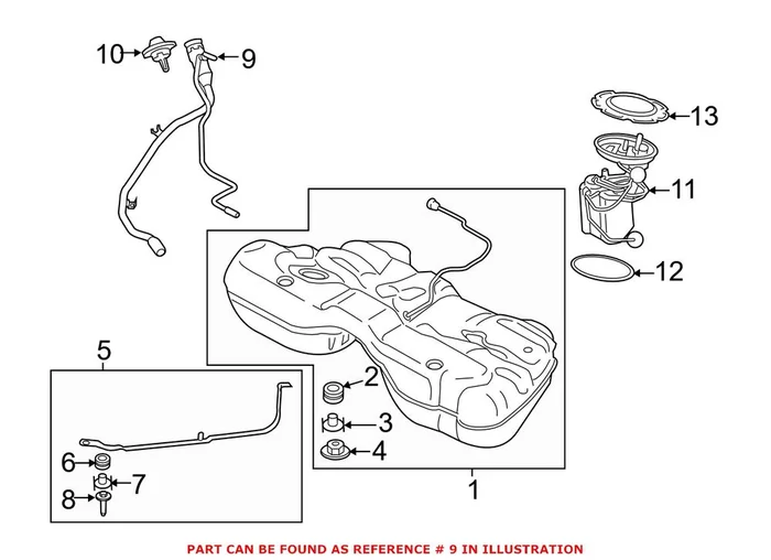 Genuine BMW 16117356516 – Fuel Tank Filler Neck
