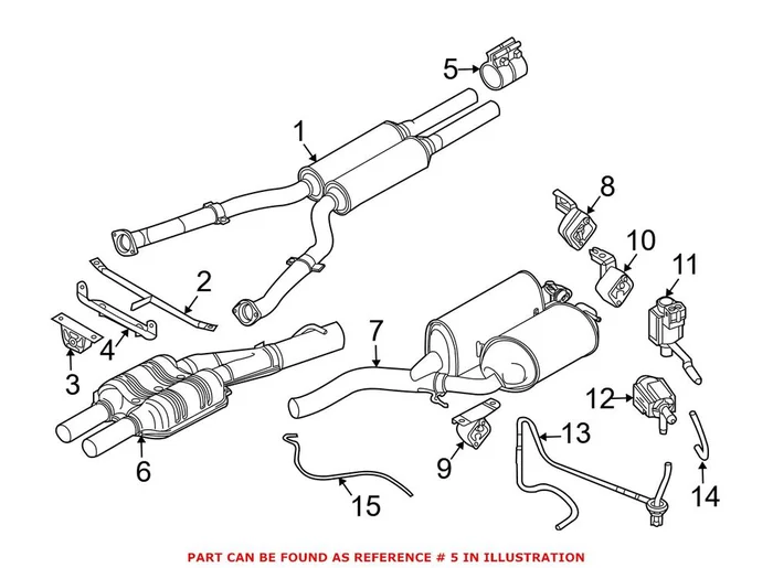 Genuine BMW 18307560781 – Exhaust Clamp
