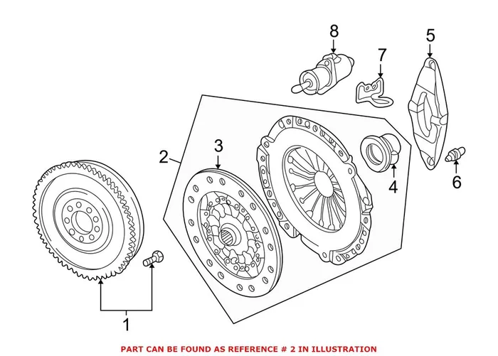Genuine BMW 21207626561 – Transmission Clutch Kit