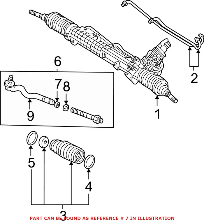 Genuine BMW 32216774890 – Steering Tie Rod Washer