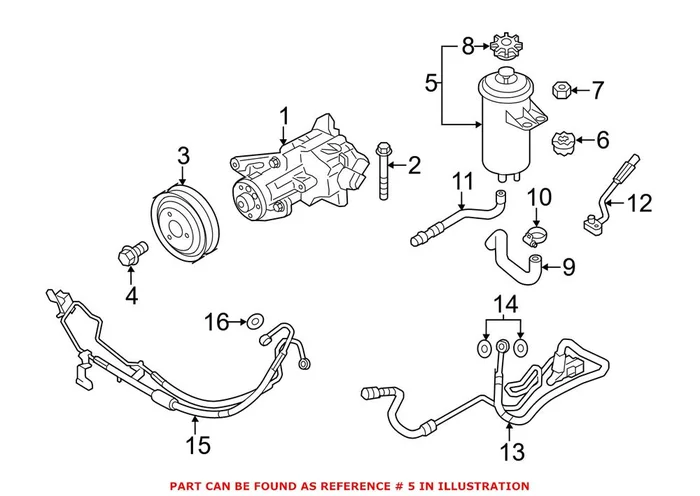 Genuine BMW 32416782286 – Power Steering Reservoir