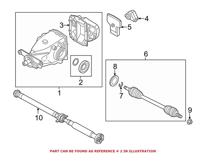 Genuine BMW 33107505603 – Differential Seal