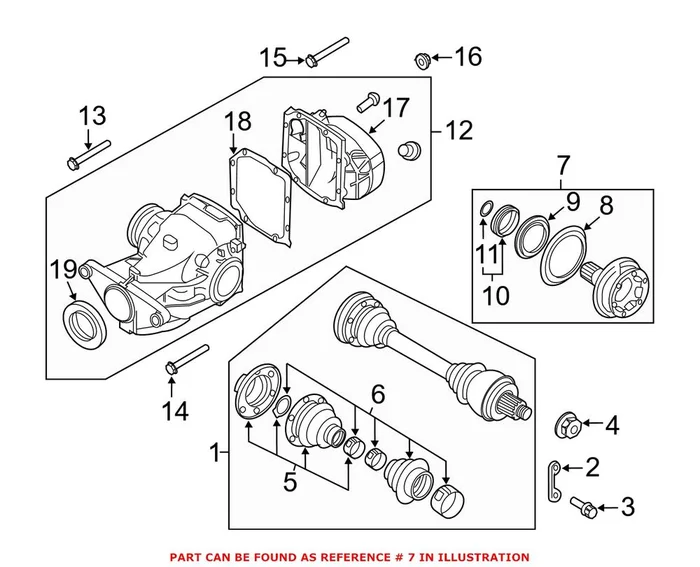 Genuine BMW 33132229971 – Drive Axle Shaft (Rear Left)