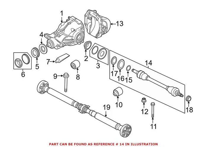 Genuine BMW 33208603098 – CV Axle Assembly (Rear Right)