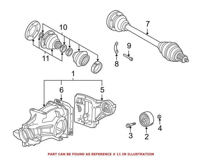 Genuine BMW 33217504524 – CV Joint Boot Kit