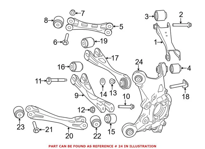 Genuine BMW 33326852162 – Steering Knuckle (Rear Right)