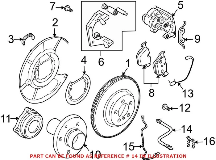 Genuine BMW 34306795676 – Brake Hydraulic Hose