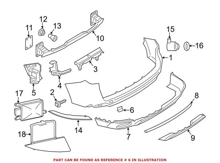 Genuine BMW 51127378574 – Tow Hook Cover (Rear Right)
