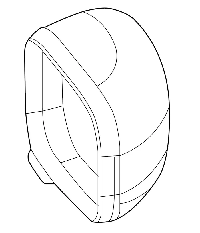 Genuine BMW 51162211905 – Door Mirror Cover (Right)