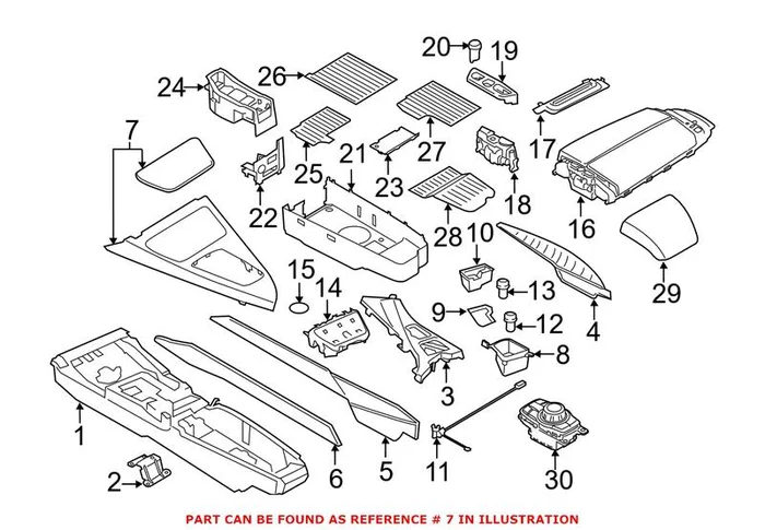 Genuine BMW 51169320247 – Automatic Transmission Shift Cover Plate