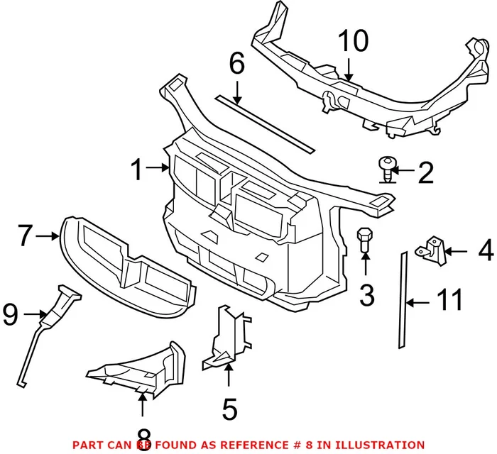 Genuine BMW 51717161438 – Brake Air Duct (Front Right)