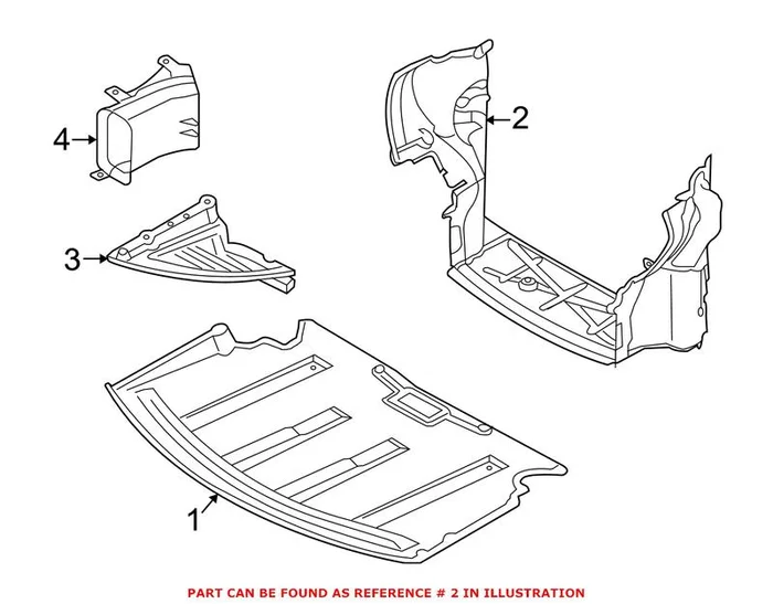 Genuine BMW 51747184553 – Brake Air Duct (Front)