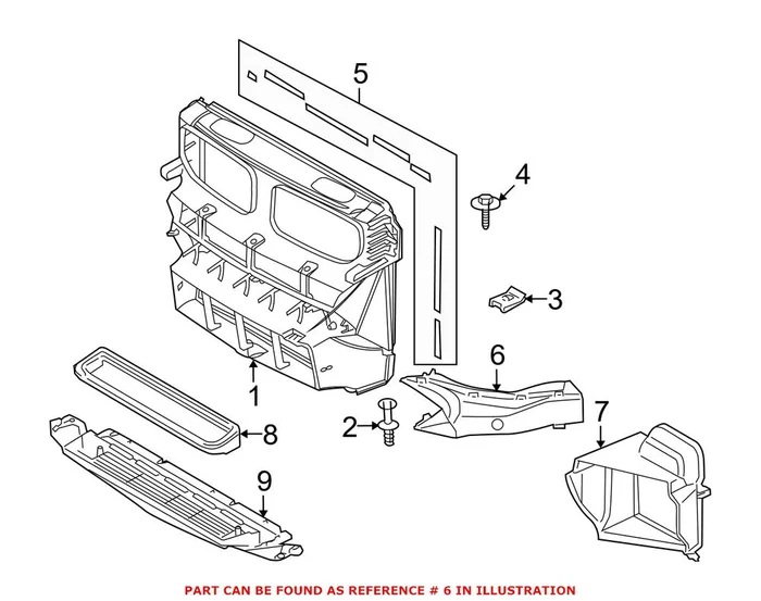 Genuine BMW 51747205943 – Engine Air Intake Hose (Front Left)