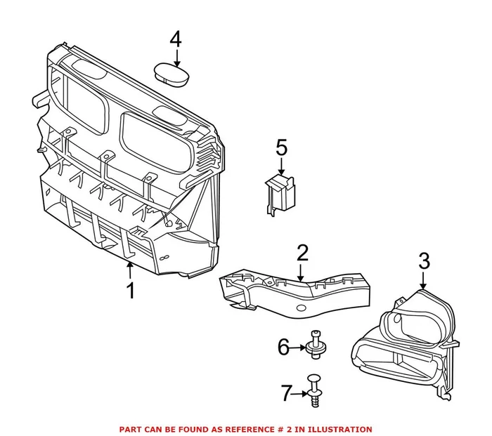 Genuine BMW 51747222878 – Engine Air Intake Hose (Front Right)