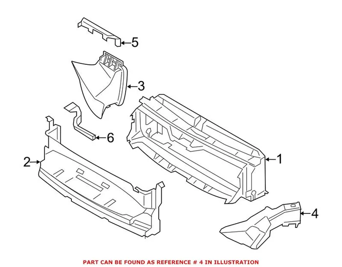 Genuine BMW 51747290612 – Brake Air Duct (Front Right)