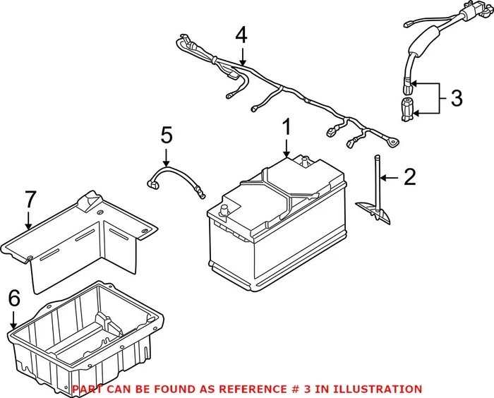 Genuine BMW 61126908139 – Battery Cable Terminal End