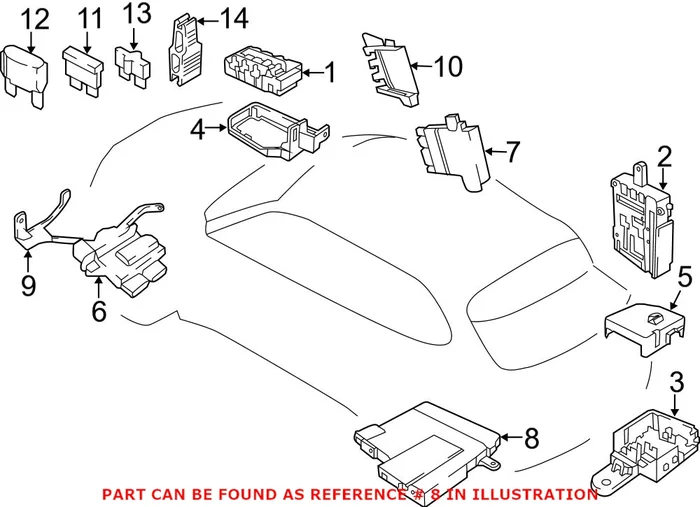 Genuine BMW 61146826201 – Fuse Box