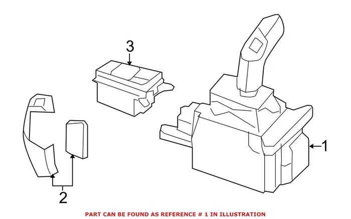 Genuine BMW 61316832387 – Automatic Transmission Shift Lever