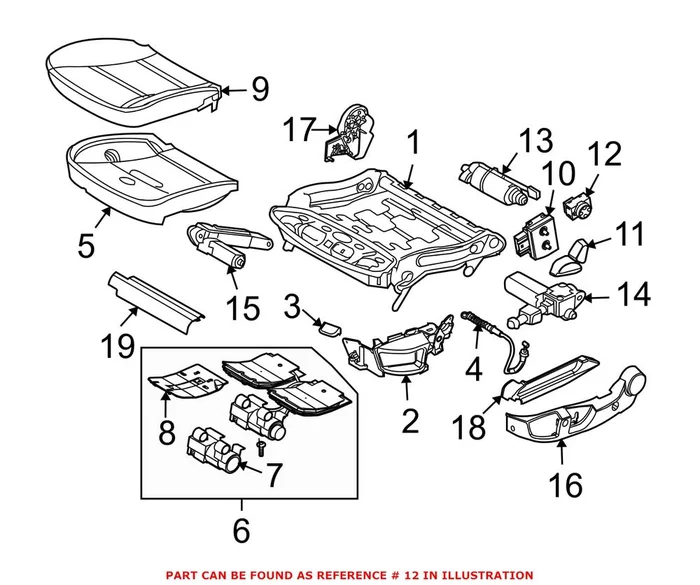 Genuine BMW 61318360877 – Seat Lumbar Switch