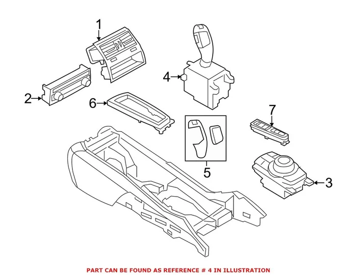 Genuine BMW 61319296904 – Automatic Transmission Shift Lever