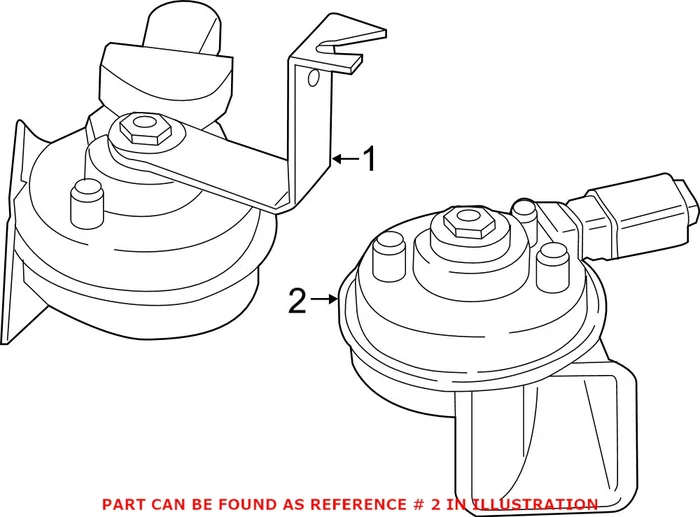 Genuine BMW 61337850336 – Horn