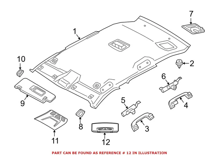 Genuine BMW 63319321054 – Courtesy Light