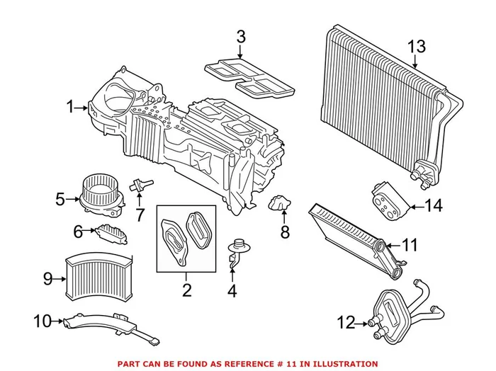 Genuine BMW 64119229486 – HVAC Heater Core