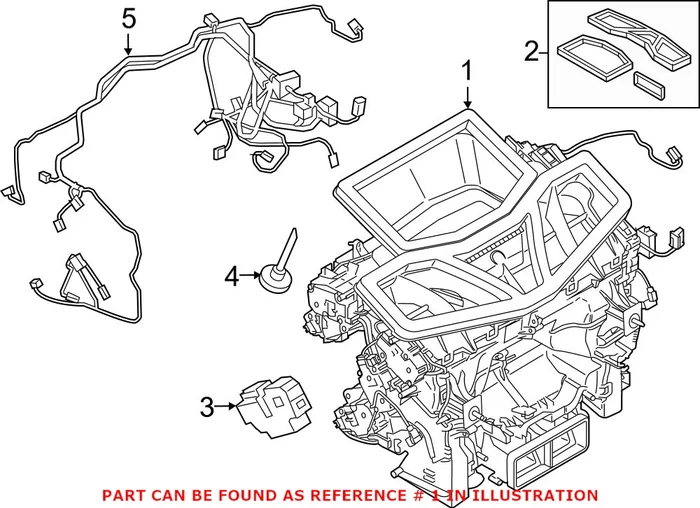 Genuine BMW 64119361728 – Cabin Air Intake Duct