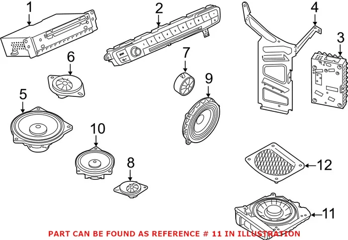 Genuine BMW 65139232126 – Speaker (Right)