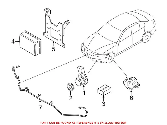 Genuine BMW 66209261594 – Parking Aid Sensor