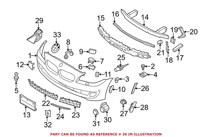 Genuine BMW 66209270050 – Parking Aid Sensor