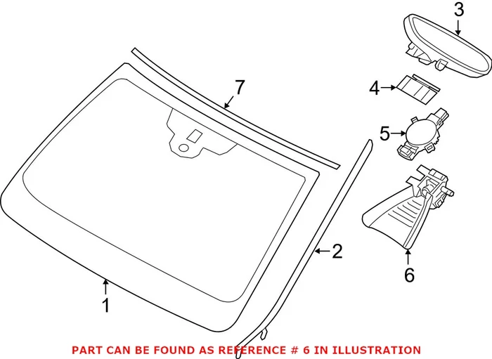 Genuine BMW 66519370431 – Lane Departure System Camera (Front)