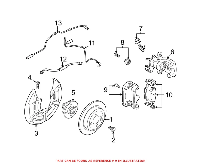 Genuine Mini 34216776927 – Disc Brake Caliper Bracket (Rear)