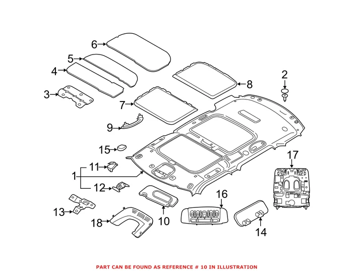Genuine Mini 51447402944 – Sun Visor (Right)