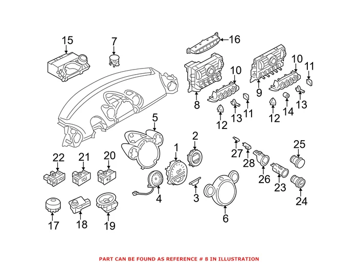 Genuine Mini 64113457399 – HVAC Temperature Control Panel
