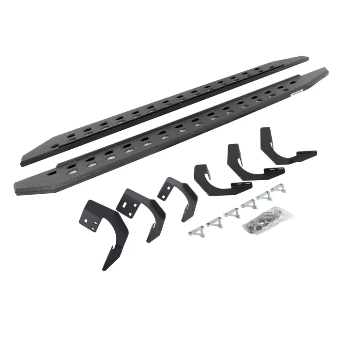Go Rhino – RB10 Slim Line Running Boards w/Mounts – Bedliner Coating – 1500/1500 Classic Ext. Cab – 69429980ST