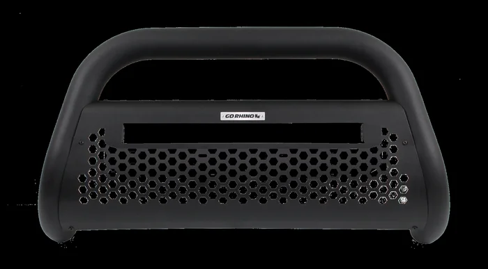 Go Rhino – RC2 LR Bull Bar w/Mounts & 20″ Light Bar Opening – Text. Black – Silverado 1500 Crew Cab/Ext. Cab – 55293T