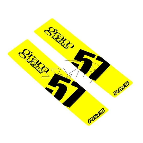 Gram Lights 57DR/57CR Spoke Sticker Luminous Yellow (2 PCS) – WC57SSTKY