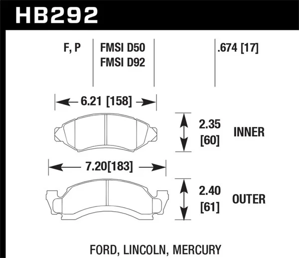 Hawk Super Duty Street Brake Pads – HB292P.674