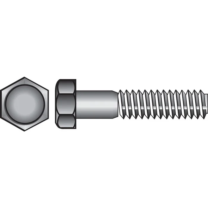 Hillman – 831510 – 1/4-20 in. Dia. x 1 in. L Stainless Steel Hex Head Cap Screw – 100/Pack