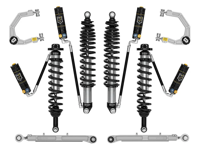 ICON 2021-2023 Ford Bronco, Sasquatch, 2-3″ Lift, Stage 6 Suspension System, CDXS, Billet, Heavy Rate Rear Spring