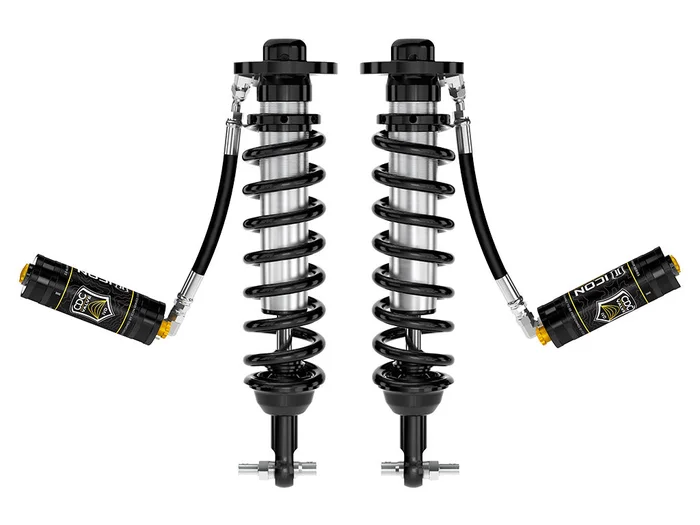 ICON 2021-2023 Ford F-150 2WD, 0-3″ Lift, Front, V.S. 2.5 Series Coilovers, Remote Reservoir w/ CDCV, Pair