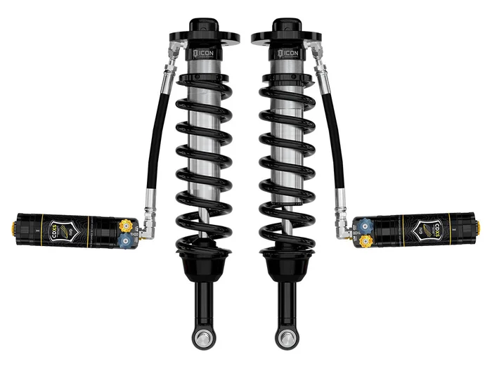 ICON 2021-2024 Ford F-150 4WD, 2.75-3.5″ Lift, Front, V.S. 2.5 Series Coilover Kit, Remote Reservoir w/ CDXS, Pair