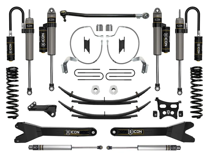 ICON 2023 Ford F-250/F-350 Super Duty 4WD Diesel, 4.5″ Lift, Stage 4 Suspension System w/ Radius Arms & Expansion Packs