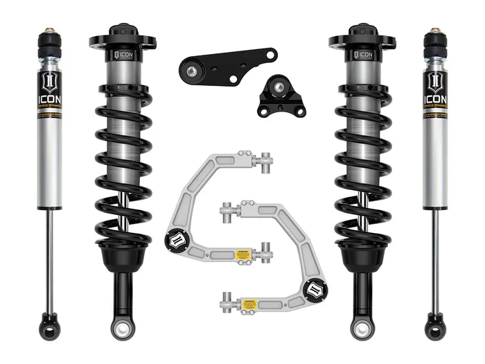 ICON 2024-2025 Toyota Tacoma 1.25-3″ Lift, Stage 2 Suspension System, Billet