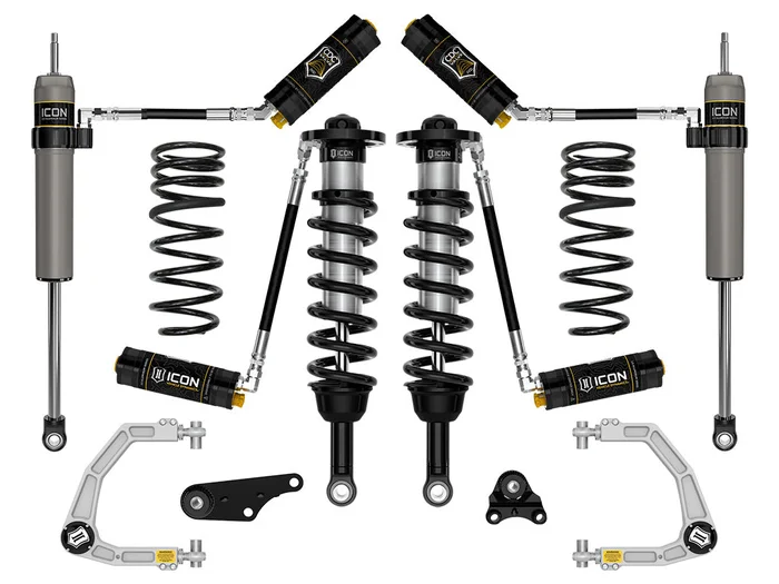 ICON 2024-2025 Toyota Tacoma 1.25-3″ Lift, Stage 5 Suspension System, Billet, Overland Rear Springs