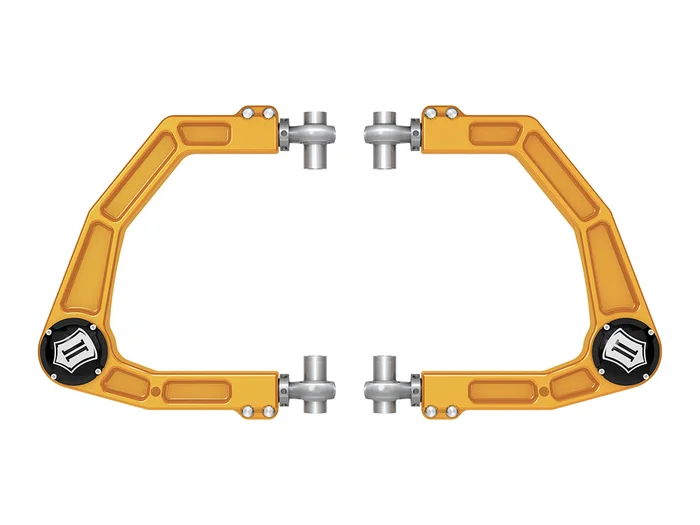 ICON 2024-2025 Toyota Tacoma/2024 Toyota Land Cruiser 250 Series/2024 Lexus GX550, Front, Billet Upper Control Arms w/ Delta Joint Pro, Gold Anodizing