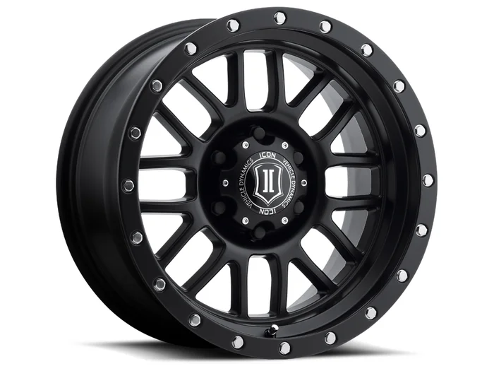 ICON Alloys Alpha Black – 17×8.5 | 6×5.5 | 0 ET | 4.75″ BS – 1217858347SB
