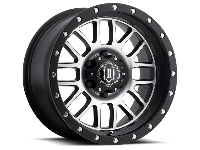 ICON Alloys Alpha Black w/ Black Ring – 17×8.5 | 6×5.5 | 0 ET | 4.75″ BS – 1217858347MB